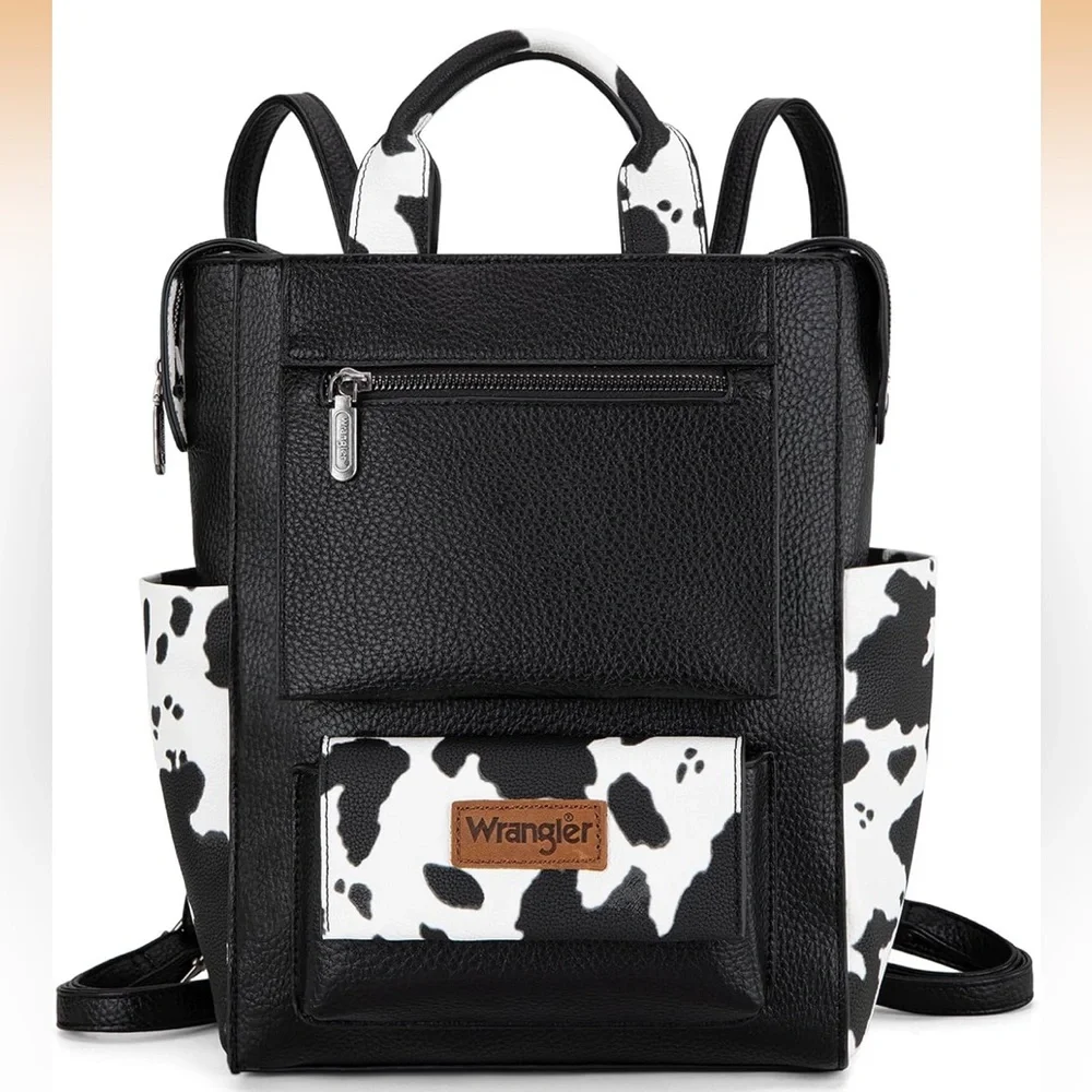 Wrangler cow print Backpack